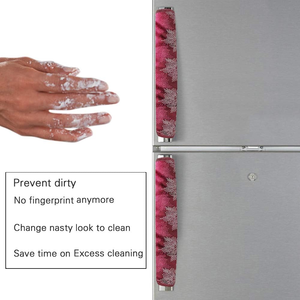 4928 Fridge Cover Handle Cover Polyester High Material Cover For All Fridge Handle Use ( Set Of 2 Pcs ) Multi Design DeoDap 4928 Fridge Cover Handle Cover Polyester High Material Cover For All Fridge Handle Use ( Set Of 2 Pcs ) Multi Design DeoDap